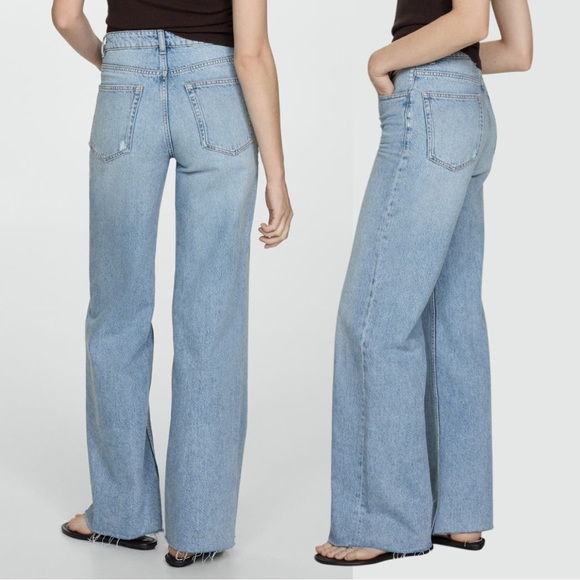 NWT Mango Danila Wide Leg Jeans - Picture 2 of 7